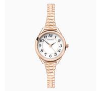 Sekonda Sekonda Easy Reader Ladies Watch | Rose Gold Case & Stainless Steel Bracelet with White Dial | 2639
