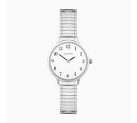 Sekonda Sekonda Easy Reader Ladies Watch | Silver Brass Case & Stainless Steel Expander Bracelet with White Dial | 30131