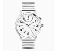 Sekonda Sekonda Easy Reader Men's Watch | Silver Alloy Case & Stainless Steel Expander Bracelet with White Dial | 30126