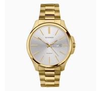 Sekonda Jones Classic Men's 40mm Quartz Watch in Silver with Analogue Day/Date Display, and Gold Stainless Steel Strap 30154