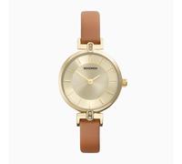 Sekonda Sekonda Ladies Watch | Gold case & Tan Leather Strap with Champagne Dial | 40386