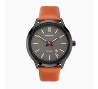 Sekonda Sekonda Minimal Men's Watch | Black Case & Brown Leather Strap with Grey Dial | 1828