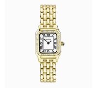 Sekonda Monica Ladies 20mm Quartz Watch, Gold Alloy Case & Bracelet with Stone Set Bezel & White Dial 40642