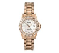 Sekonda Sienna Womens Analogue Watch 28mm dial | 50 Metres Water Resistance, mineral glass crystal, folding clasp, mother of pearl dial, date display, ion-plated case