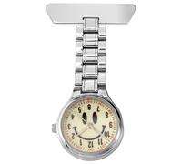 Sekonda Silver Unisex Smiley Face Fob Watch