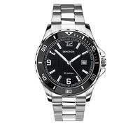 Sekonda Tasman 44mm Mens Analogue Dive Quartz Watch Date Window Fixed Bezel 50m Water Resistant