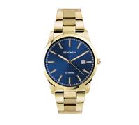 Sekonda Mens Gold Plated Blue Dial Watch 30007