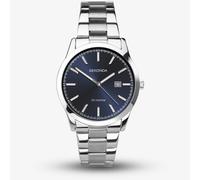 Sekonda Men's Classic Stainless Steel Bracelet Watch with Blue Dial 1943