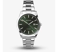 Sekonda Men's Classic Stainless Steel Bracelet Watch with Green Dial 1946
