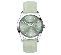Sekonda Taylor Ladies 34mm Quartz Watch in Green with Analogue Date Display, and Green Leather Strap 40549
