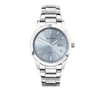 Sekonda Taylor Womens Analogue Watch 34mm dial | 50 Metres Water Resistance, mineral glass crystal, double lock safety clasp, date display, ion-plated case