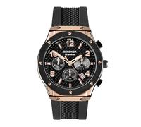 Sekonda Titan Mens Analogue Watch 43mm dial Rose Gold Silicone Strap