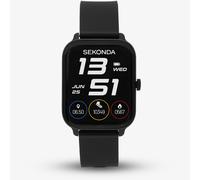 Sekonda Motion Go Unisex 37mm Smartwatch Watch With Black Case And Silicone Strap With LCD Dial