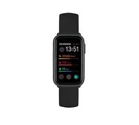 Sekonda Unisex Track Black Silicone Strap Smartwatch, Black, Men Black