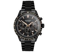 Sekonda Velocity Men’s 45mm Quartz Watch in Black with Analogue Display, and Black Stainless Steel Bracelet 30016