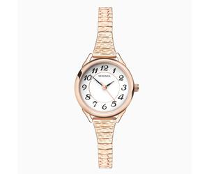 Sekonda Watch 2639 Ladies Rose Gold Expander Bracelet Easy Read Dial