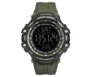 Sekonda Watch 30165 Mens Crossfell Digital Sports With Green Strap RRP £39.99
