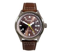 Sekonda Watch 3882 Mens Brown Leather Strap Date RRP £59.99