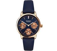 Sekonda Women's Analogue Quartz Watch with Blue Dial PU Leather Strap 40304