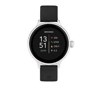 Sekonda Womens Connect 40 mm Smart Watch - Black Silicone Strap Silver