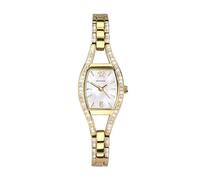 Sekonda 2392.27 Women's Cubic Zirconia Bracelet Strap Watch, Gold/Mother of Pearl