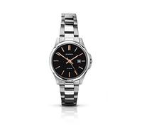 Sekonda Women's Quartz Watch with Black Dial Analogue Display and Silver Stainless Steel Bracelet 2097.27