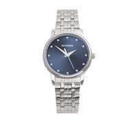 Sekonda Womens Stainless Steel Bracelet Watch Blue Stone Set Dial 2442
