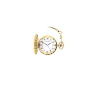 Sekonda 50mm Classic Pocket Watch Cream Dial with Gold Case & Stainless Steel Chain