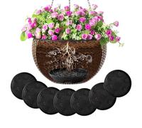 Sekonow 8 Set Invisible Self Watering Planter Insert, 6.7in Hanging Basket Drip Pan, Auto Plant Watering Devices, Plant Water Catcher Tray Saucer Dish for Outdoor Indoor Pots Liners