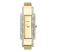 Sekonda Ladies Seksy Gold Plated Stone Set Champagne Dial Bracelet Watch 2737