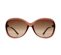 Seksy N2814 Womens Transparent Brown Sunglasses