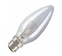 SEL 10 X 60 Watt Bc B22 Clear Candle Lamp