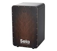 Sela CaSela Black - Brown Dragon - Snare Cajon with Clap Corners