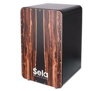 Sela SE 107 CaSela Black Pro Dark Nut cajon with snare lever