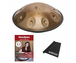 Sela Handpan SE 202 Harmony D Amara with Textbook and Keepdrum Microfibre Cloth