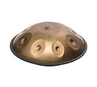SELA Harmony Handpan F La Sirena I Handmade Premium Quality - Suitable for Beginners & Professionals I Stainless Steel Percussion Instrument - Includes Padded Bag I Pantam SE 304 Stainless Steel Gold