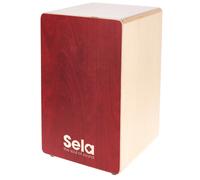 Sela SE 165 Primera Cajon Red with Sela Snare System, built for beginners and advanced users, made in Germany