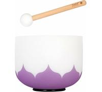 Sela SECL8B Lotus Crystal Singing Bowl 8" Crown Chakra