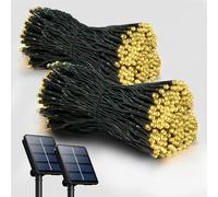 Selarlyt 2 Pack Solar String Lights for Outside, 72FT 200 LED Solar Christmas Lights Outdoor with 8 Lighting Modes, IP65 Waterproof Solar String Lights Outdoor for Garden Party Tree Decor,Warm White