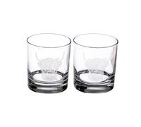 Selbrae House 2 Glass Tumblers - Highland Cow in Clear Selbrae House Clear