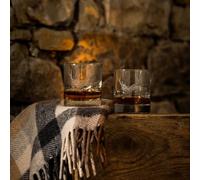 Selbrae House 2 Glass Tumblers - Stag Prince in Clear Selbrae House Clear