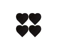 Selbrae House 4 Slate Coasters - Heart - Gift Boxed in Dark Grey Selbrae House Dark Grey