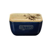 Selbrae House Ceramic Blue Butter Dish - Bee