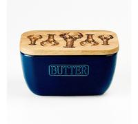 Selbrae House Blue Butter Dish - Lobster Repeat in Dark Blue | Size: 140 cm x 90 cm Selbrae House Dark Blue 140 cm x 90 cm