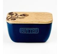 Selbrae House Blue Butter Dish - Thistle Trio in Dark Blue | Size: 140 cm x 90 cm Selbrae House Dark Blue 140 cm x 90 cm