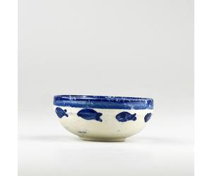 Selbrae House Ceramic Dip Bowl - Fish in Blue Selbrae House Blue
