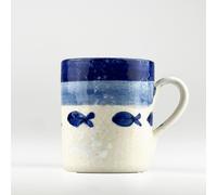Selbrae House Ceramic Mug - Fish in Blue Selbrae House Blue