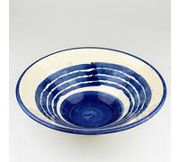 Selbrae House Ceramic Serving Bowl - Large - Stripe in Blue Selbrae House Blue