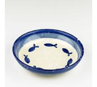Selbrae House Ceramic Serving Bowl - Medium - Fish in Blue Selbrae House Blue