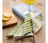 Selbrae House Dragonfly 4 Linen Cocktail Napkins in Beige Selbrae House Beige